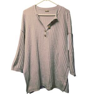 Free people oversized ribbed sweater